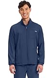 Cherokee Men Warm up Scrub Jacket with Zip Front WW320, M, Navy