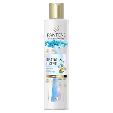 Pantene Idratati & Lucenti Shampoo con Biotina 250ml. Pro-V Miracles Shampoo per Capelli Secchi e Danneggiati, con Acido Ialuronico, Trattiene l'Idratazione. Shampoo Idratante con Vitamina B5