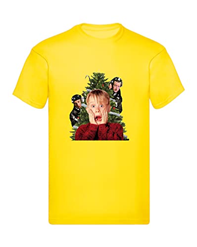 Tipologia di prodotto: SHIRT T-Shirt Uomo Cotone Basic Super vestibilità Top qualità - M.Ho Perso l\'aereo - Divertente Humor Made in Italy (Giallo, L)