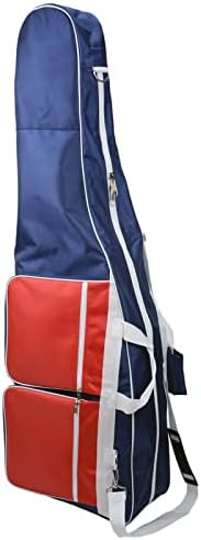 ThreeWOT Fencing Bag for Equipment,Fencing Storage Bag for Mask Sword and Fencing Suit,Portable Fencing Sack with Handle and Shoulder Strap(US Style), Navy Blue