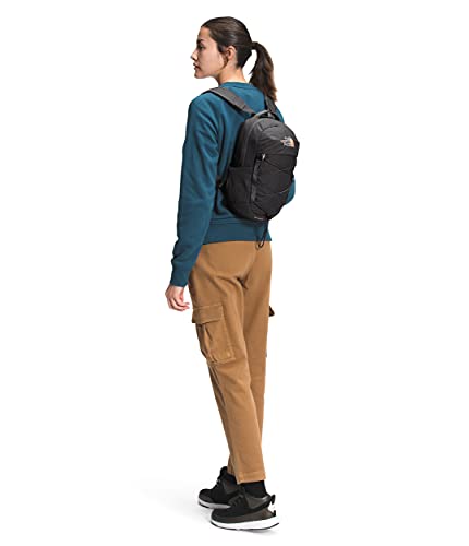 Image of The North Face 10L Mini Borealis Laptop Backpack, TNF Black Heather /Burnt Coral Metallic, One Size