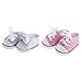 Perfeclan 2 Paare Puppe Schuhe Paillette Turnschuhe Sportschuhe für 18 Zoll amerikanische Mädchen Puppe