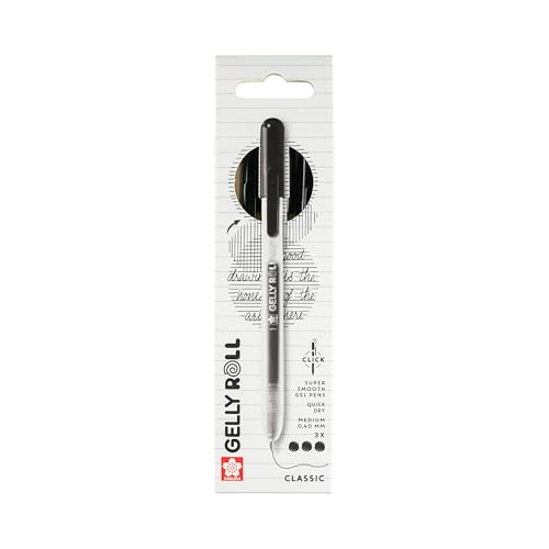 Set de 3 bolígrafos Sakura Gelly Roll Classic clic gel negro miniatura 1