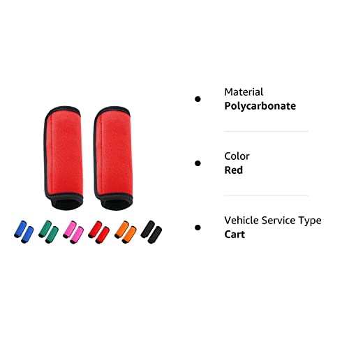 2 Pack Luggage Handle Wraps For Suitcase, Bright Color Comfort Soft Handle Covers (Red) #TOP7