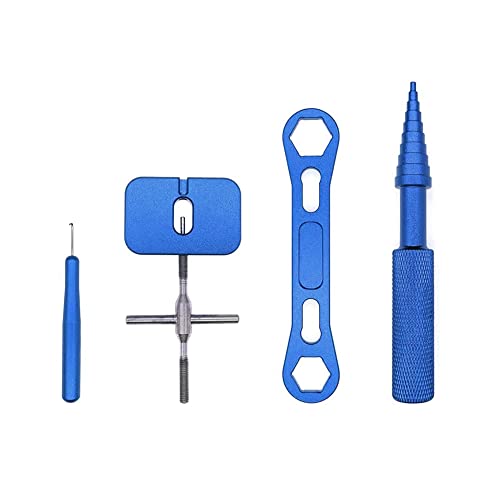 Jkjhbhged Reel Repair Tool Kit for Fishing Reel Maintenance Spool Disassembling Wrench Blue