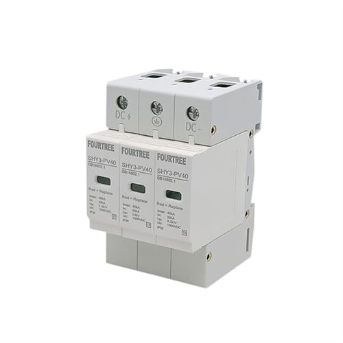 Protector solar DC SPD 500V 3P para mantener la energía del hogar a salvo de tormentas