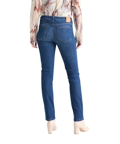 DU/ER Women's Performance Denim Mid Rise Slim Straight4