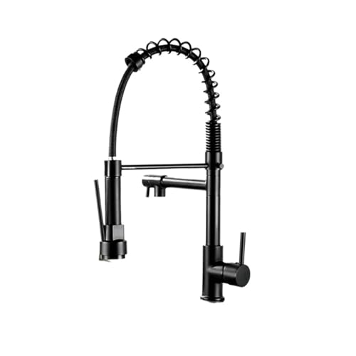 Robinet de cuisine noir et or rose au design moderne chic