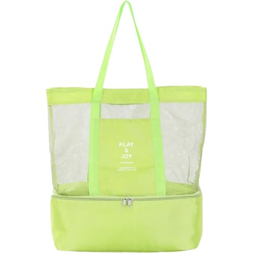 Bolsa de Praia Telada com Compartimento Térmico (Verde) - Genérico
