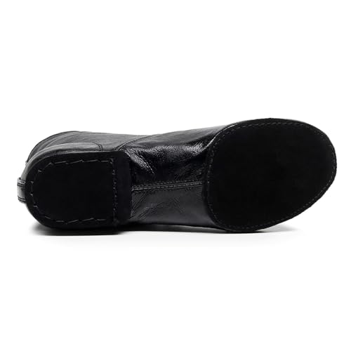 Girls Leather Jazz Dance Shoes Lace-up Split Sole Soft Ballroom Dancing Boots for Kids4