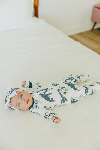 Image of Copper Pearl Zip-Up Footie Baby Pajamas - Soft Newborn Onesies for Boys & Girls, Tag-Free with Two-Way Zipper Baby Sleepers for Newborn - 24 Months, Cove