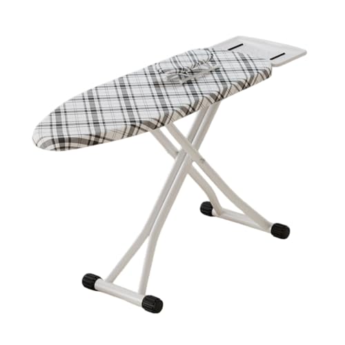 Asse da stiro extra larga e resistente, altezza regolabile fino a 86,4 cm, design pieghevole, copertura e imbottitura di alta qualità, gambe in acciaio stabili per casa e lavanderia
