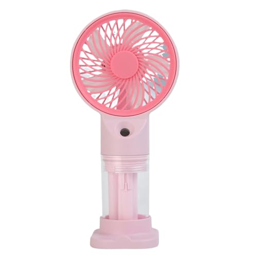 KACCDE Ventilador portátil de mano de 3 velocidades ajustable por USB, recargable, funciona con pilas, ventilador de escritorio para viajes, oficina y exteriores