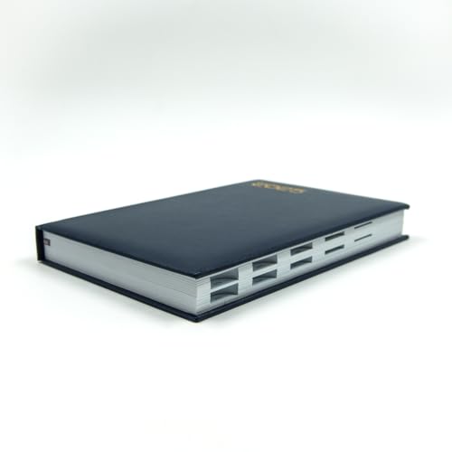 Mahavir Standard Diary 2025 | A5 Size | One-Day-to-a-Page New Year Diary with Thumb-Cut Indexes | 424 pages | Vinyl/Acrylic Coated Cover Material | (Blue) (Image - 2)