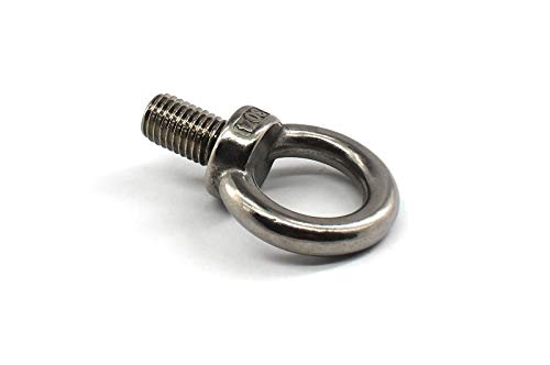 Image of 304 Stainless Steel M10 Lifting Rigging Eyebolt Ring Shaped with Standard Length of Thread Pack of 6 pcs