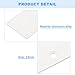 uxcell 2pcs Door Kick Plate, 8 x 34 Inches Aluminum Kick Plate Door Plate for Exterior Front Door or Back Door, Avoid The Door from Kicking, White