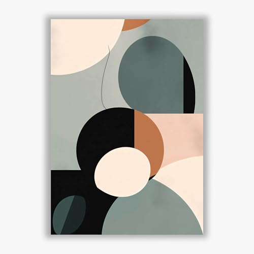 Tableau minimaliste grand format Spiffing Prints Twilight Forms avec cadre premium