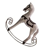 Décoration de figurine de cheval : fabriqué avec des boiseries exceptionnelles, ce produit garantit un environnement de jeu sûr et sain pour votre enfant, offrant une tranquillité d'esprit aux parents, cheval à bascule vintage