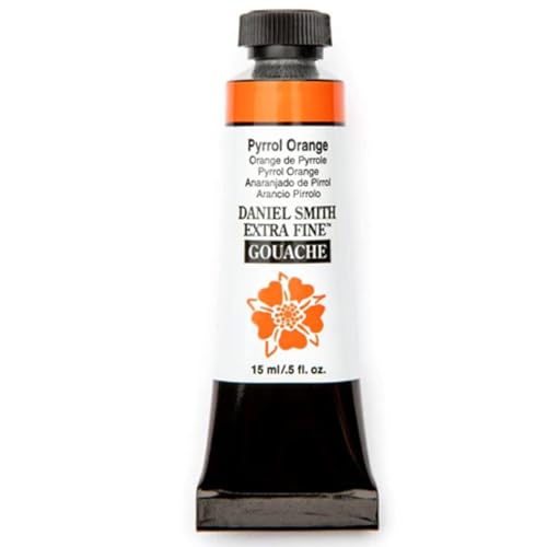Gouache Pyrrole Orange Daniel Smith 15ml pour des aplats mats sans traces