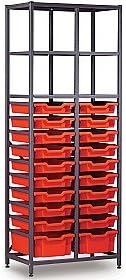 Gratnells 2 Column High 20 Tray Storage Rack
