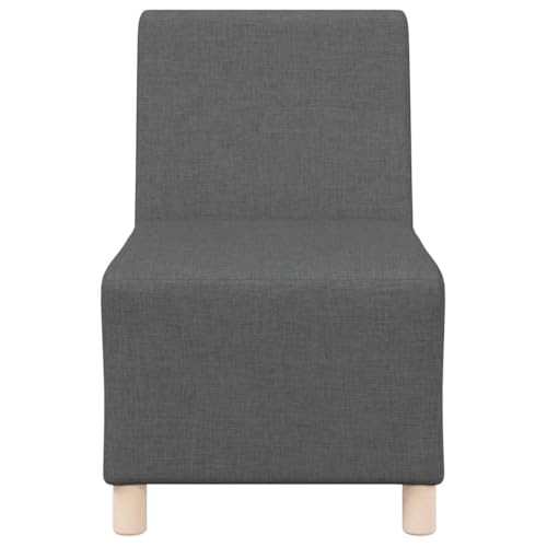 Sofá modular gris oscuro para salones estrechos con asiento de 55 cm y estructura de madera 5