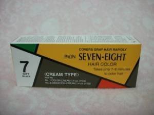10 PAON SEVEN-EIGHT CREAMY TYPE HAIR COLOR SOFT BLACK # 7 by Paon