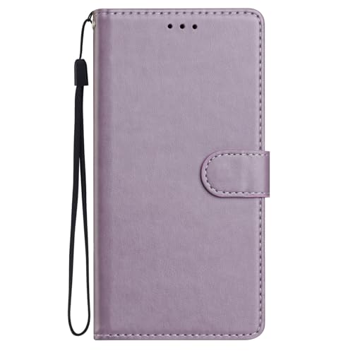 Étui en cuir pour iPhone 17 résistant aux chocs violet porte-carte
