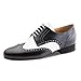 Werner Kern Uomini Scarpe da Ballo 28023 - Pelle Nero/Bianco - 2 cm Ballroom [UK...