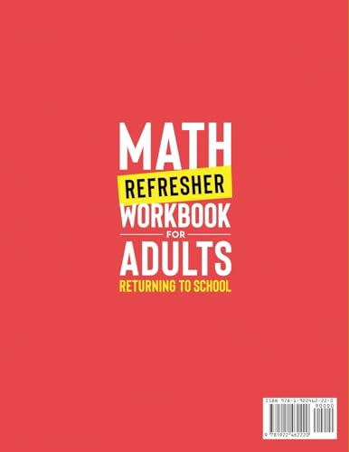 Math Refresher Workbook for Adults Returning to School: Master Basic High School Math in 1 Month With 500+ Basic Algebra, Geometry, Statistics Exercises - Image 2