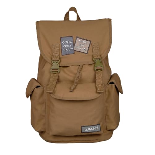 Image of F Gear Webster Canvas 21L Laptop Backpack Fits 18 inch Laptop 1 Main Compartment Drawstring Closure 3 Pkts Organizer Gifts for Men Women Boys Girls Adults Casual /College /School /Travel Bag