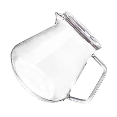 KICHOUSE Elegant 500ml Glass Kettle Heat Resistant Server for Makers Coffee Juice Milk Tea for Home