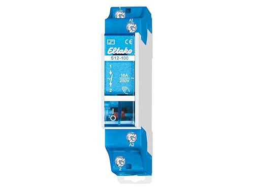 Eltako Stromstoß-Schalter Hutschiene S12-100-12V 1 Schließer 250V 16A 2300W 1St. - Betrieb mit 12 V