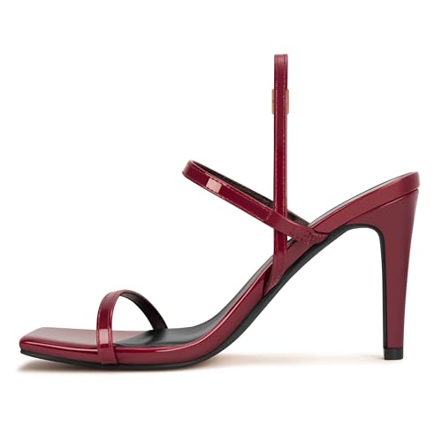 Image of Women's Strappy High Heeled Sandals Open Toe Ankle Strap heels Comfy Weddings Shoes