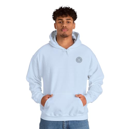 Genérico Labyrinth Sudadera con Capucha, Minoan Symbol diseño, Minimalista Greek Mythology Sudadera con Capucha, Unisex Hooded Sudadera