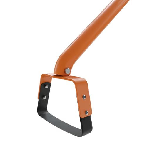 TERRADIX Pendelhacke mit Metallstiel- Hacke Harke - Unkraut entfernen - 14cm breit - gehärteter Werkzeug Stahl - nachschleifbar