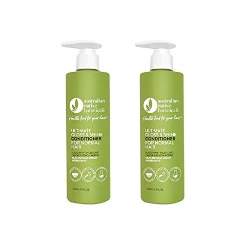 Australian Native Botanicals Ultimate Gloss & Shine Conditioner, With Finger Lime Caviar & Lemon Myrtle, Suitable For Normal Hair Types - 2 x 250ml Cover