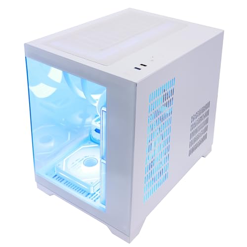 Image of Gaming PC, AMD Ryzen 7 5700X, GeForce RTX 5060 TI 8G, 32GB DDR4 RAM, 1TB NVMe + 1TB SATA SSD, 240mm AIO & Software Controlled ARGB Fans, Windows 11 Desktop Computer, White