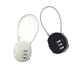 🔒[Matériau de haute qualité]: Le corps principal des serrures à bagages est en alliage de zinc à haute résistance et en fil d'acier solide, et le câble est en acier résistant aux coupures. Robuste et durable, antirouille, antirouille, résistance aux chocs, résistant aux intempéries, très efficace pour améliorer votre sécurité de voyage.