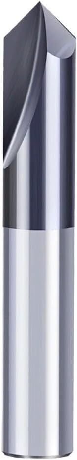 10pcs Chamfer End Mill 90 Degrees 6mm Shank V Groove Router Bit 2 Flute Chamfer Cutter Chamfer Router Bit Carbide End Mill CNC Milling Cutter