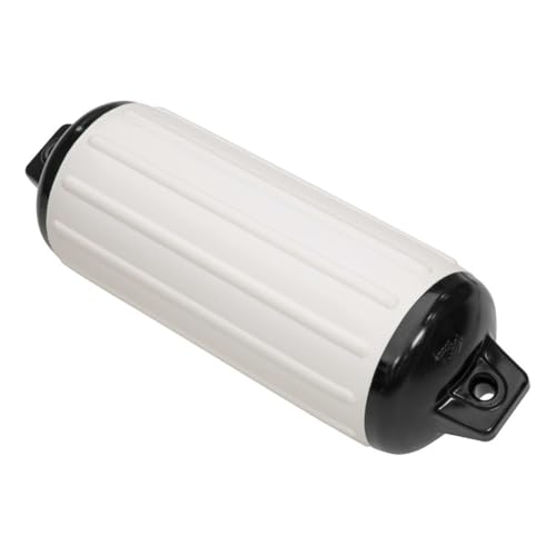Image of Taylor Made Products 950520 Super Gard Inflatable Vinyl Boat Fender, 5.5 x 20 inch, White