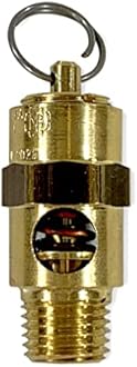 Brass, 1/4" NPT Industrial Soft Seat Safety Pressure Relief Valve, Made In The USA (35 PSI / 39 SCFM)