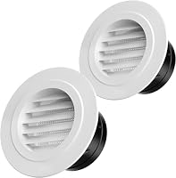 Hon&Guan – Hon&Guan 150mm ABS Abschlussgitter Lüftungsgitter Rund mit I