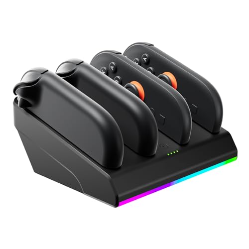 Switch 2 JoyconΉ[dX^h 4䓯[d C [d RGBCg10[h ߏ[dh~ XCb`pRg[[[ USB-CP[ut