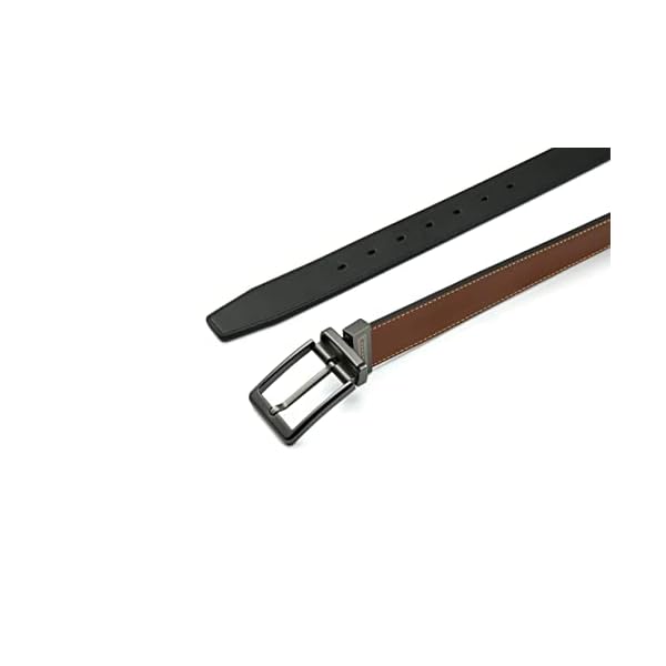 CHAOREN Reversible Belt for Men - Leather Belt for Men 1 3/8" Black & Brown for Dress Pants - Adjustable Belt Trim to Fit (mens belt men belt) - Image 10