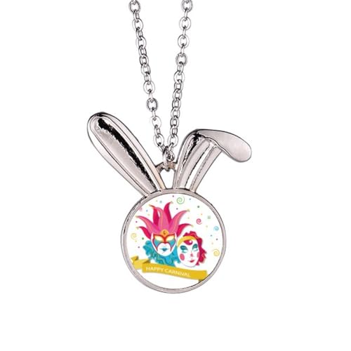 Collier lapin double tête exprimez votre dualité avec élégance