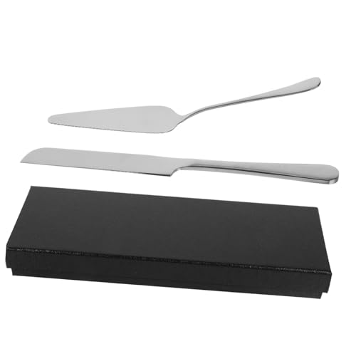 Alipis Wedding Cake Knife Server Set Stainless Steel Cake Cutting Serving Set for Holidays Birthdays