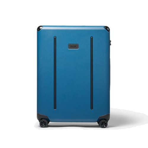Ridge Check In Luggage - German Makrolon Polycarbonate Shell - TSA-Approved Lock with 360° Spinner Wheels (Alpine Navy)