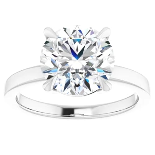 2 Ct. Claw Prong Round Lab Diamond Engagement Ring3