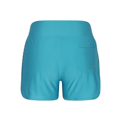 Pantalones cortos de baño para mujer monocolor con bolsillos 6