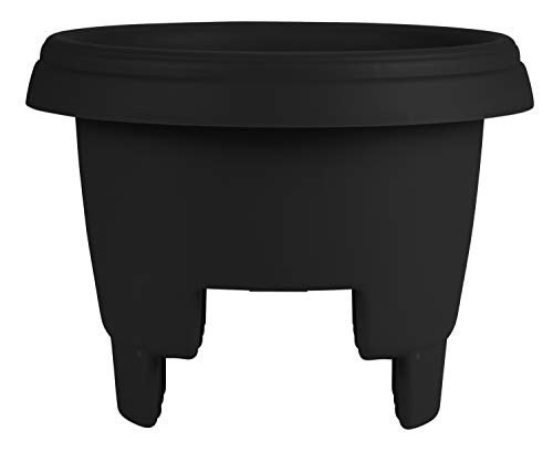 Bloem DR1200, Deck Rail Planter, 12", Black